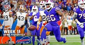 Cleveland Browns vs. Buffalo Bills | 2022 Week 11 Game Highlights