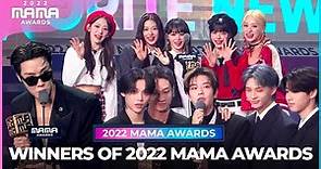 [#2022MAMA] WINNERS OF 2022 MAMA AWARDS (수상자 한눈에 보기)