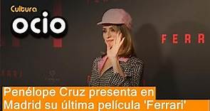 Penélope Cruz presenta en Madrid su última película 'Ferrari'