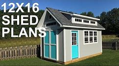 12x16 Shed Plans Video