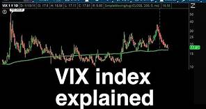 VIX index explained - What do VIX values mean?