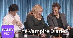 The Vampire Diaries - Matt Davis Kisses Paul Wesley's Wife