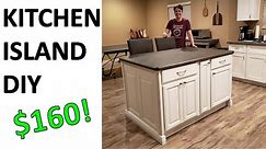 Kitchen Island DIY build for $160 budget!