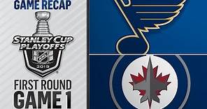 Bozak’s late goal leads Blues past Jets in Game 1