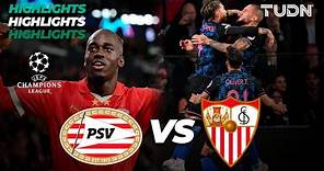PSV Eindhoven vs Sevilla - HIGHLIGHTS | UEFA Champions League 2023/24 | TUDN