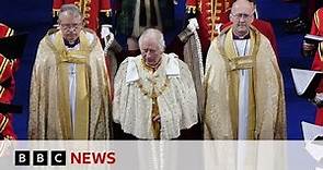 Coronation ceremony: King Charles III and Queen Camilla enter Westminster Abbey - BBC News