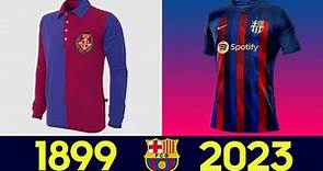 La Evolución de la Equipación del FC Barcelona 2022/23 | Todas las camisetas del FC Barcelona 2022