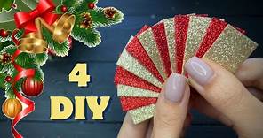 4 DIY Christmas Decorations Ideas 🎄 Christmas Craft Christmas ornaments