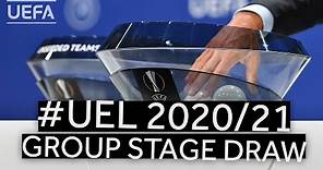 UEFA EUROPA LEAGUE 2020/21 Group Stage Draw