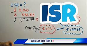 Cálculo del ISR (Impuesto Sobre la Renta) Ejemplo MUY FÁCIL y Rápido!!