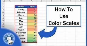 How to Use Color Scales in Excel (Conditional Formatting)