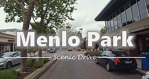 Driving in Downtown Menlo Park, California - 4K60fps