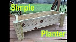 How to build a simple wooden planter box
