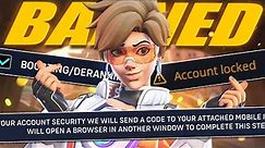 I got account locked for playing Tracer in Top 500 - Overwatch