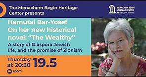 Hamutal Bar-Yosef discussing her historical novel, "The Wealthy"