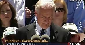 Joe Biden eulogizes former KKK member Robert Byrd in 2010