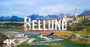 BELLUNO 2024 🇮🇹 Drone Aerial 4K | Dolomites Veneto Italy Italia