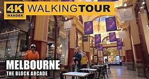 The Block Arcade Walking Tour in Melbourne, Australia (4K 60fps)