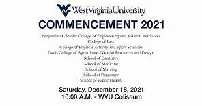 WVU December Commencement 2021 10AM