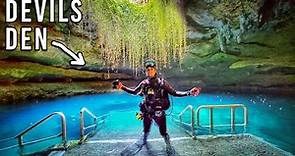 Scuba Diving in World's Most Beautiful Cave - Devils Den Prehistoric Spring