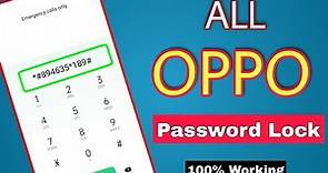 All Oppo Reset Password How to fix forgot lockscreen Password Any oppo Phone || Password Unlock Oppo
