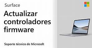Cómo actualizar e instalar controladores y firmware para Surface | Microsoft