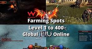 Farming Spots level 1 to 400 Global MU online Webzen (GMO) Guide