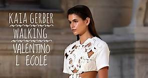 Kaia Gerber opening the Valentino l’école show + the final