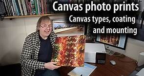 Canvas inkjet prints overview: canvas types, stretching, coatings, durability, & 14m long pano print