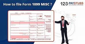 How to File Form 1099 MISC for 2020 Tax Year? | 123PayStubs