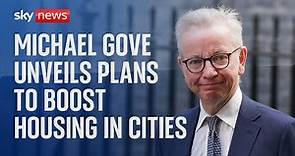 Michael Gove delivers speech on housing crisis