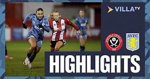 MATCH HIGHLIGHTS | Sheffield United Women 0-5 Aston Villa Women
