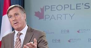 Maxime Bernier launches the People's Party of Canada