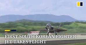 South Korea’s first home-grown fighter jet completes maiden test flight