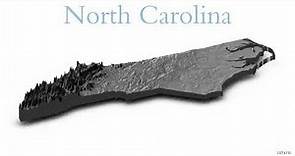 North Carolina Topography - 3D Elevation Map
