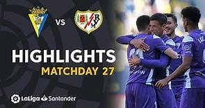 Resumen de Cádiz CF vs Rayo Vallecano (2-0)