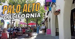 [4K] Walking PALO ALTO, CALIFORNIA (University Avenue Downtown)