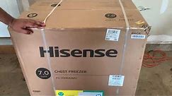 Hisense 7 cu ft DOE chest freezer