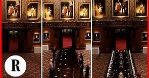 Nella sala da pranzo del castello di Windsor, come si apparecchia la tavola reale: il timelapse