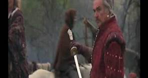 Highlander Juan Sánchez Villalobos Ramírez introduce his sword