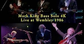 Mark King Bass Solo 4K Wembley Arena 1986