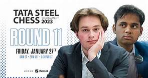Tata Steel Chess 2023 | Round 11 | Commentary by Peter Svidler & David Howell