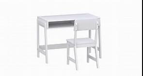 UTEX Kids Desk and Chair Set, Study Desk for Kids with Drawers, Wooden Children Study Table, Student Writing Desk Computer Workstation for Bedroom & Study Room