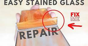 How to repair broken stained glass - EASY LEVEL