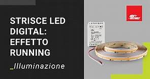 Illuminazione Innovativa per Interni: dimostrazione Strisce LED Digital con Dimmer Effetto Running