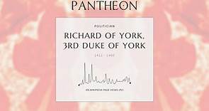 Richard of York, 3rd Duke of York Biography - 15th-century English nobleman