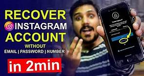 How to Recover Instagram Account Without Email Password And Number | Instagram Account Recovery 2021