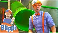 Learning At The Kids Club Indoor Playground With Blippi | Educational Videos For Kids