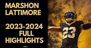 Marshon Lattimore FULL 2023-2024 HIGHLIGHTS