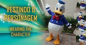 Pato Donald fantasia - Vestindo o personagem